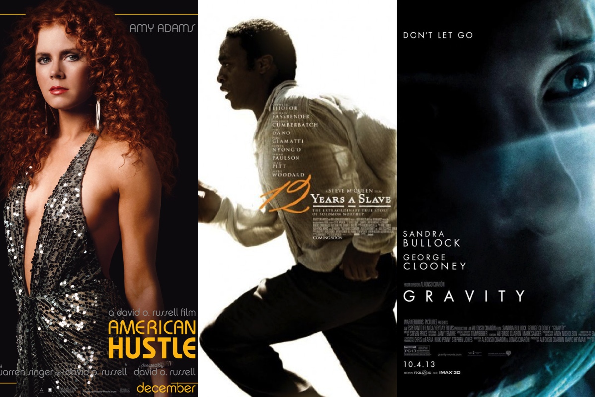 "American Hustle", "12 Years a Slave", and "Gravity" lead the Best Picture race.