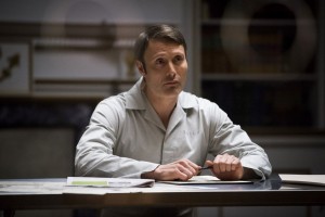 HANNIBAL -- "The Great Red Dragon" Episode 308 -- Pictured: Mads Mikkelsen as Hannibal Lecter -- (Photo by: Brooke Palmer/NBC)