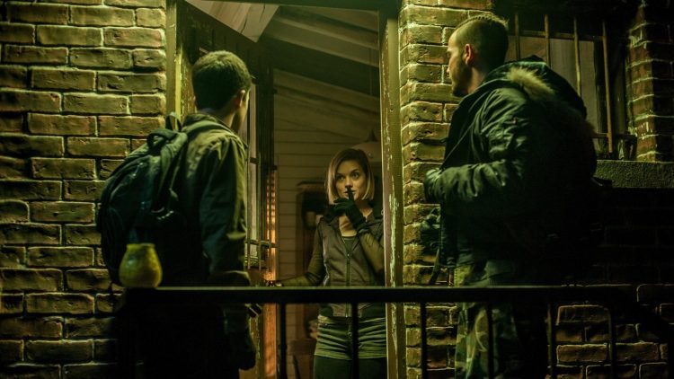 Jane Levy, Dylan Minnette, and Daniel Zovatto in Don't Breathe