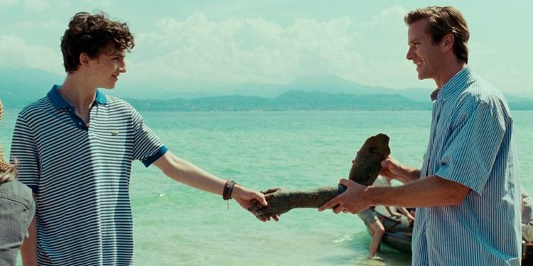 Timothee Chalamet and Armie Hammer in Call Me By Your Name