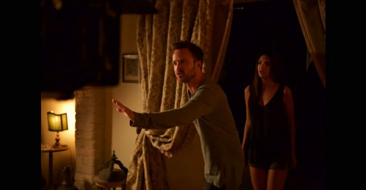 Aaron Paul and Emily Ratajkowski in Welcome Home