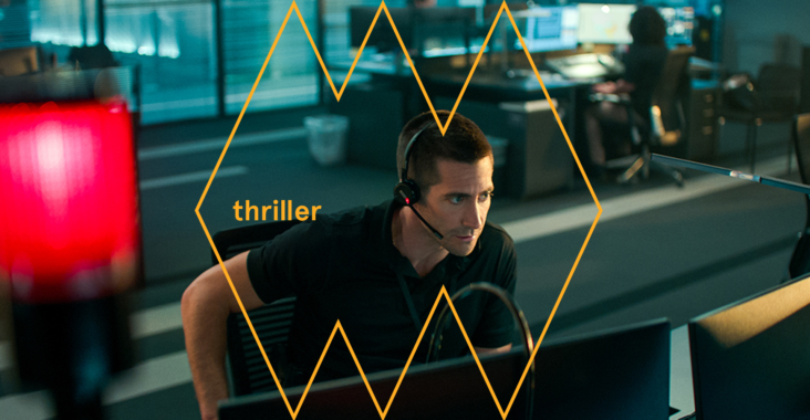 Jake Gyllenhaal in The Guilty. Courtesy of TIFF.
