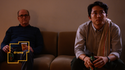 Richard Jenkins and Steven Yeun in The Humans. Courtesy of TIFF.
