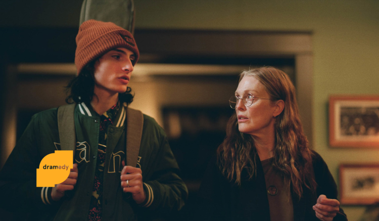 Finn Wolfhard and Julianne Moore in When You Finish Saving the World. Courtesy of Sundance.