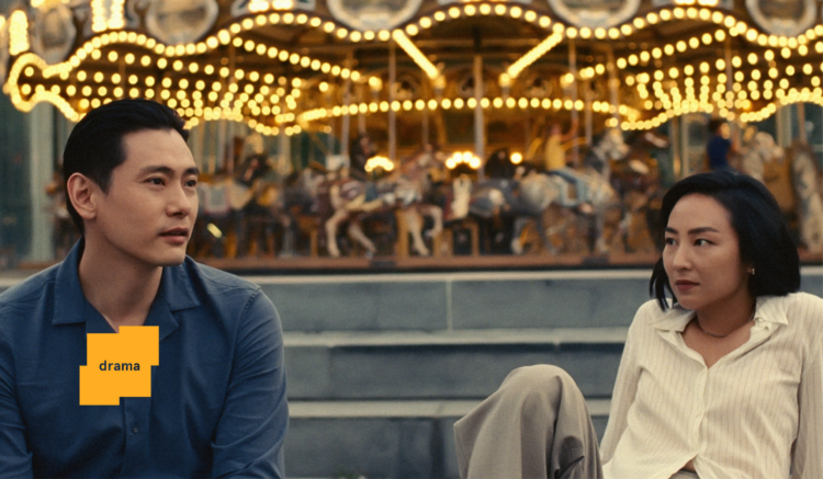 Greta Lee and Teo Yoo in Past Lives. Courtesy of A24.